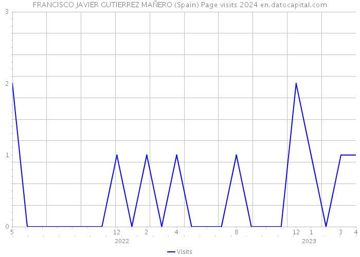 FRANCISCO JAVIER GUTIERREZ MAÑERO (Spain) Page visits 2024 