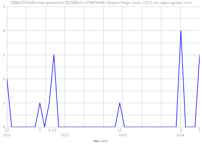 SEBASTIANNombramientos ESTEBAN COMPAIRE (Spain) Page visits 2024 