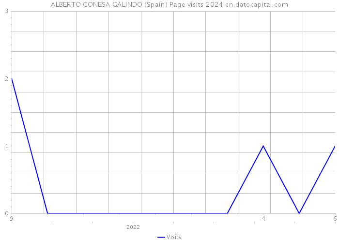 ALBERTO CONESA GALINDO (Spain) Page visits 2024 