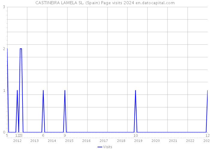 CASTINEIRA LAMELA SL. (Spain) Page visits 2024 