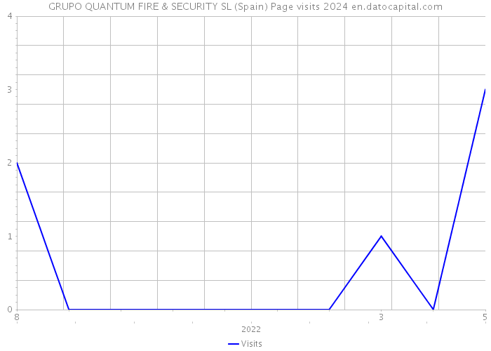 GRUPO QUANTUM FIRE & SECURITY SL (Spain) Page visits 2024 