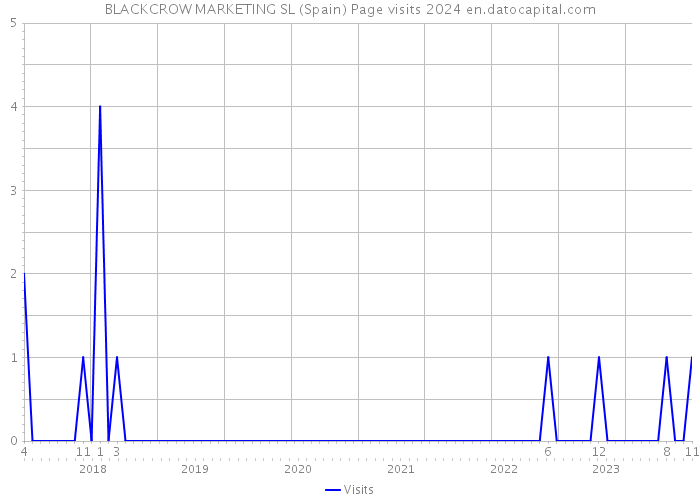 BLACKCROW MARKETING SL (Spain) Page visits 2024 