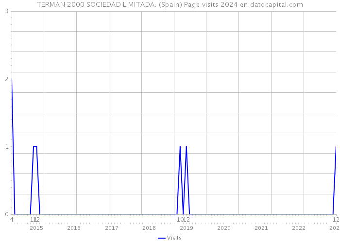 TERMAN 2000 SOCIEDAD LIMITADA. (Spain) Page visits 2024 