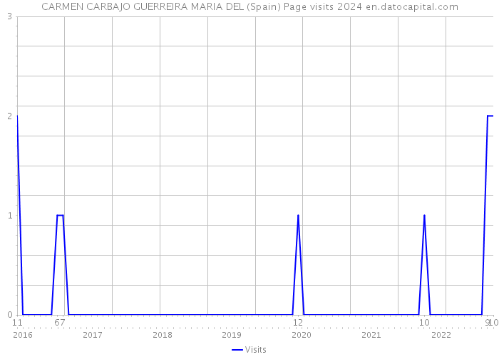 CARMEN CARBAJO GUERREIRA MARIA DEL (Spain) Page visits 2024 