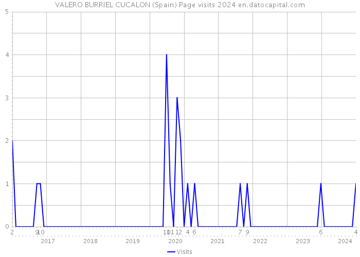 VALERO BURRIEL CUCALON (Spain) Page visits 2024 
