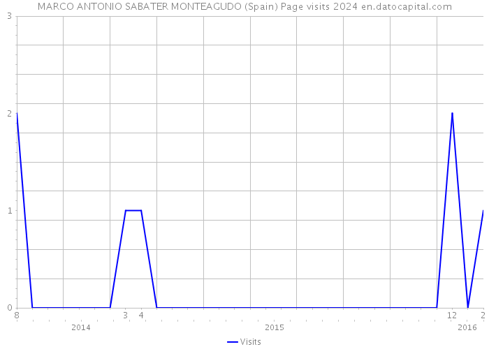 MARCO ANTONIO SABATER MONTEAGUDO (Spain) Page visits 2024 