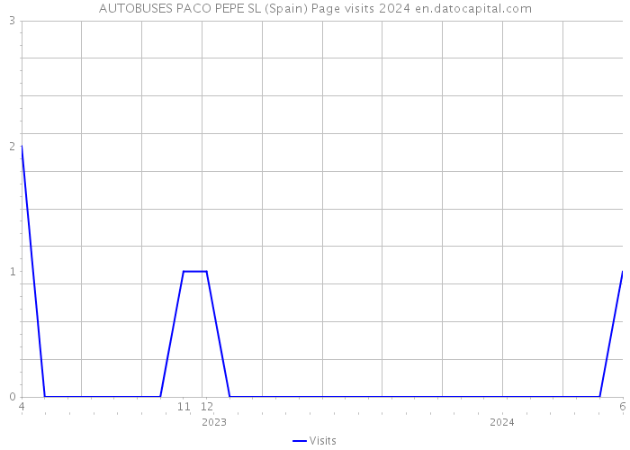 AUTOBUSES PACO PEPE SL (Spain) Page visits 2024 