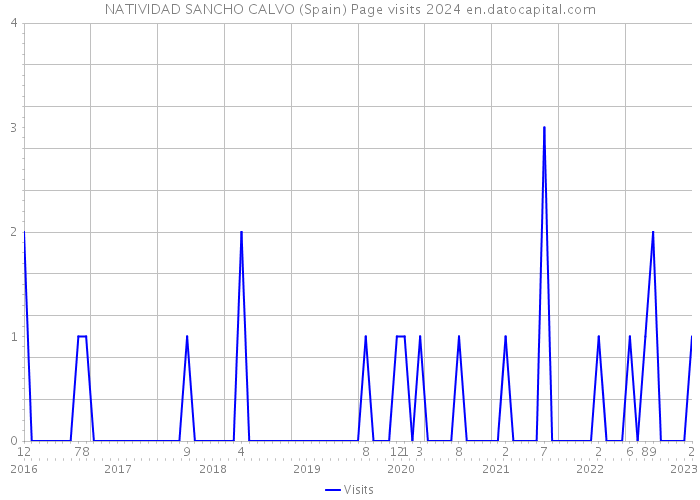 NATIVIDAD SANCHO CALVO (Spain) Page visits 2024 