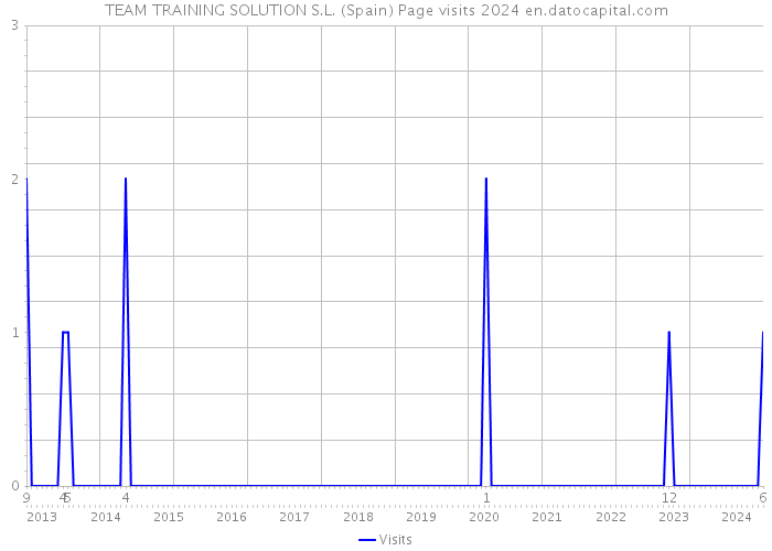 TEAM TRAINING SOLUTION S.L. (Spain) Page visits 2024 