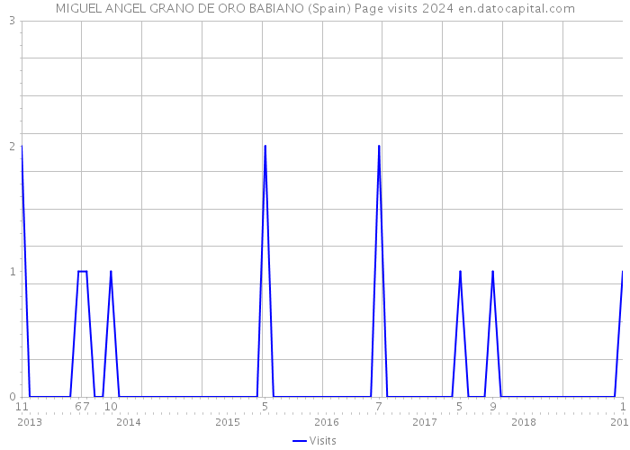 MIGUEL ANGEL GRANO DE ORO BABIANO (Spain) Page visits 2024 