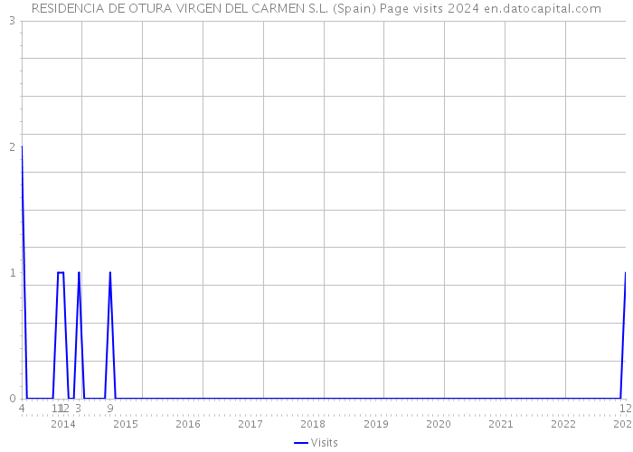 RESIDENCIA DE OTURA VIRGEN DEL CARMEN S.L. (Spain) Page visits 2024 