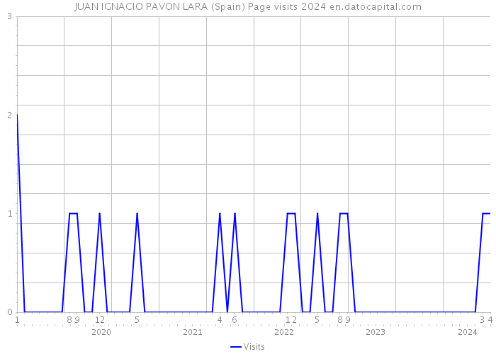 JUAN IGNACIO PAVON LARA (Spain) Page visits 2024 
