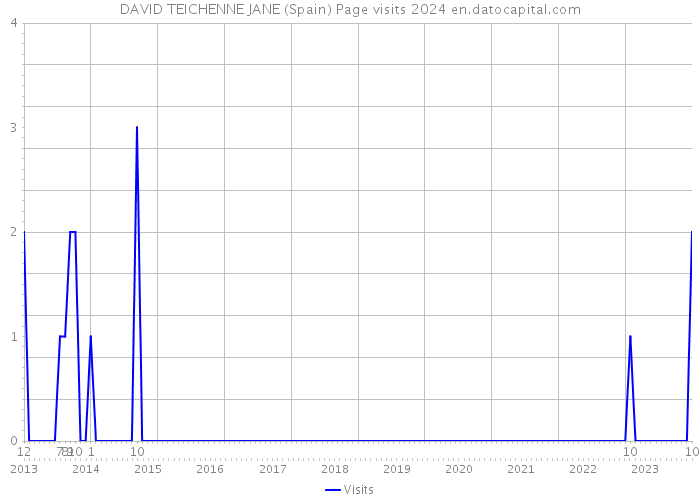 DAVID TEICHENNE JANE (Spain) Page visits 2024 