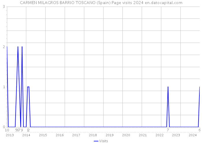 CARMEN MILAGROS BARRIO TOSCANO (Spain) Page visits 2024 