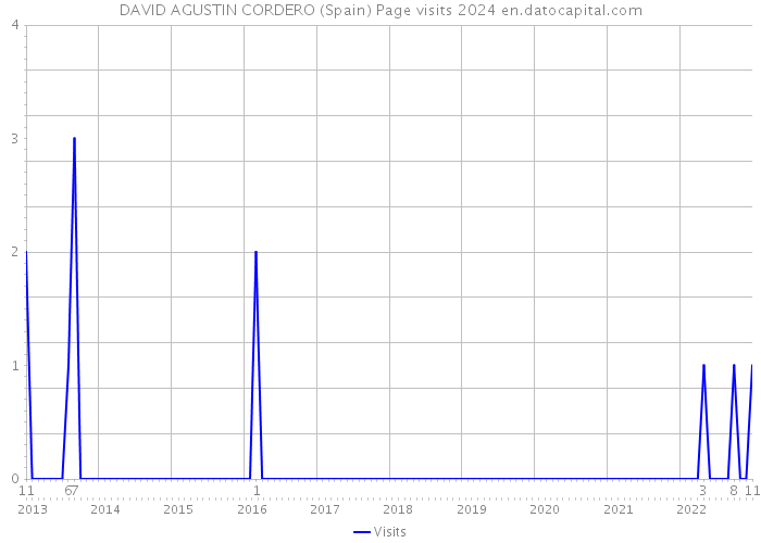 DAVID AGUSTIN CORDERO (Spain) Page visits 2024 