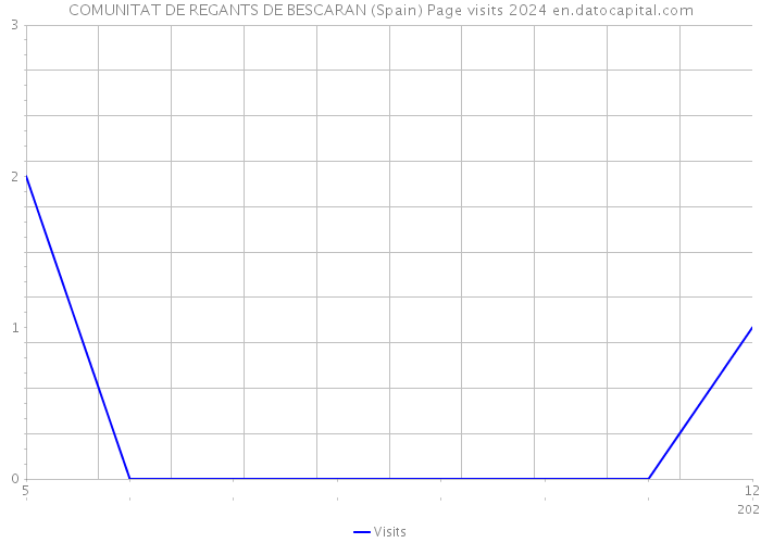 COMUNITAT DE REGANTS DE BESCARAN (Spain) Page visits 2024 