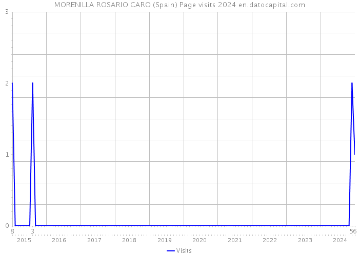 MORENILLA ROSARIO CARO (Spain) Page visits 2024 