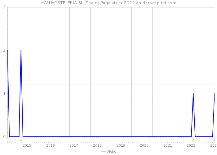 HGN HOSTELERIA SL (Spain) Page visits 2024 