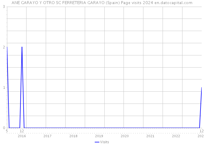 ANE GARAYO Y OTRO SC FERRETERIA GARAYO (Spain) Page visits 2024 