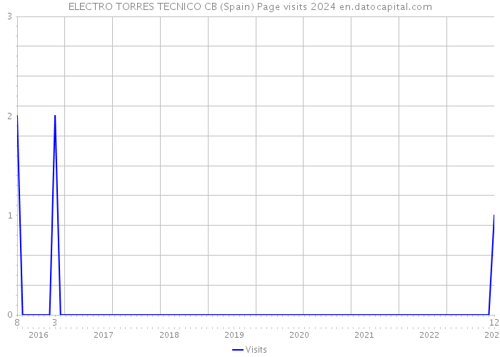 ELECTRO TORRES TECNICO CB (Spain) Page visits 2024 
