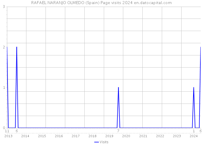RAFAEL NARANJO OLMEDO (Spain) Page visits 2024 