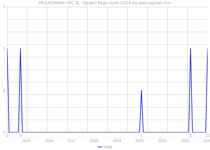 MULADHARA-MC SL. (Spain) Page visits 2024 