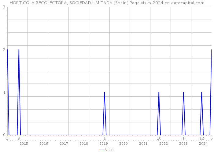 HORTICOLA RECOLECTORA, SOCIEDAD LIMITADA (Spain) Page visits 2024 