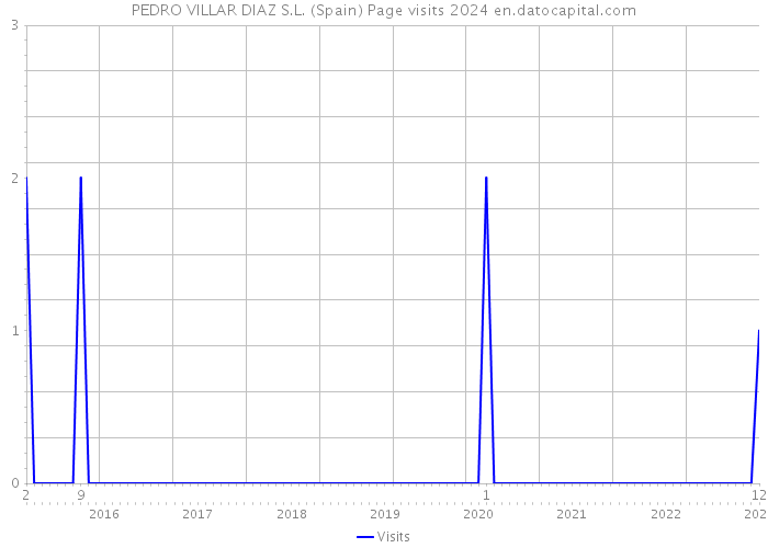 PEDRO VILLAR DIAZ S.L. (Spain) Page visits 2024 