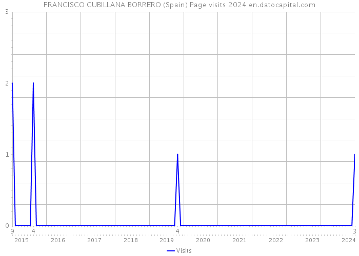 FRANCISCO CUBILLANA BORRERO (Spain) Page visits 2024 