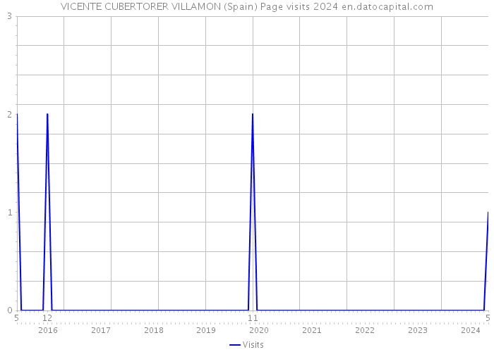VICENTE CUBERTORER VILLAMON (Spain) Page visits 2024 