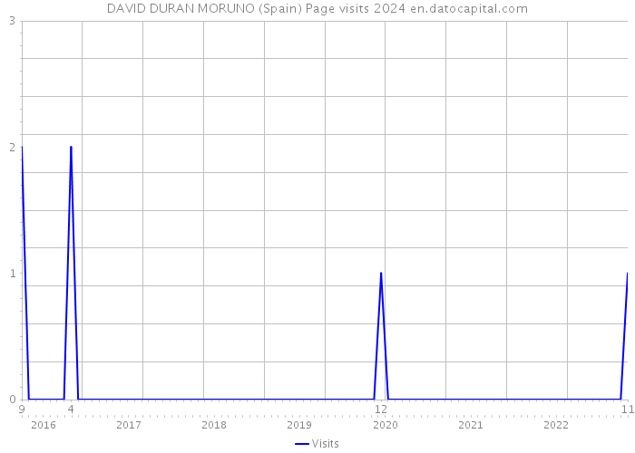 DAVID DURAN MORUNO (Spain) Page visits 2024 