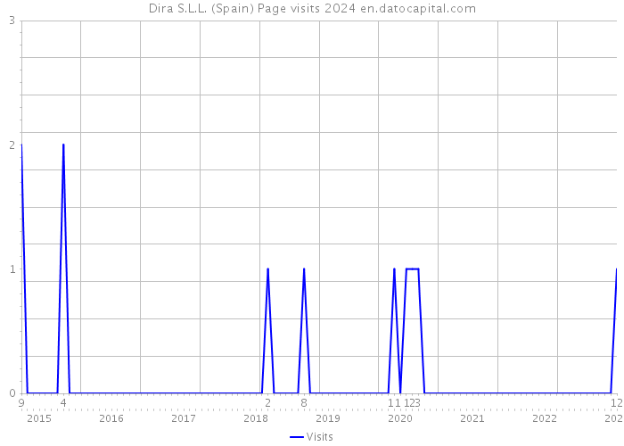 Dira S.L.L. (Spain) Page visits 2024 