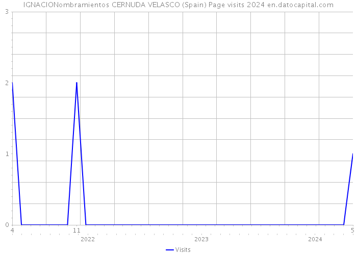 IGNACIONombramientos CERNUDA VELASCO (Spain) Page visits 2024 