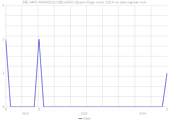 DEL AMO ARANZAZU DELGADO (Spain) Page visits 2024 