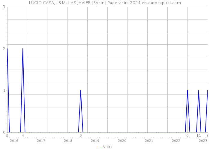 LUCIO CASAJUS MULAS JAVIER (Spain) Page visits 2024 