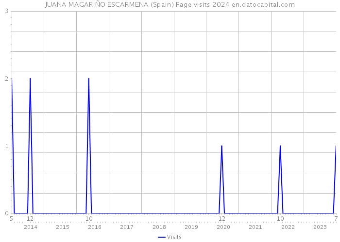 JUANA MAGARIÑO ESCARMENA (Spain) Page visits 2024 