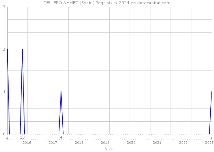 DELLERO AHMED (Spain) Page visits 2024 