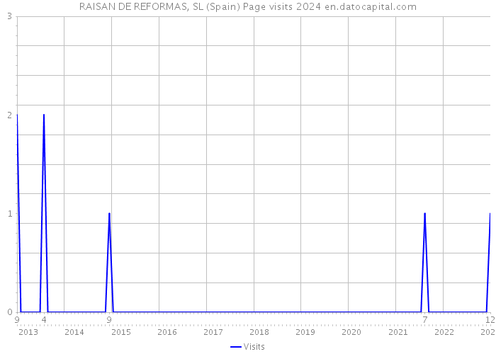 RAISAN DE REFORMAS, SL (Spain) Page visits 2024 
