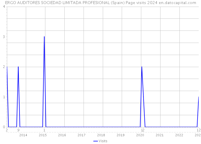ERGO AUDITORES SOCIEDAD LIMITADA PROFESIONAL (Spain) Page visits 2024 