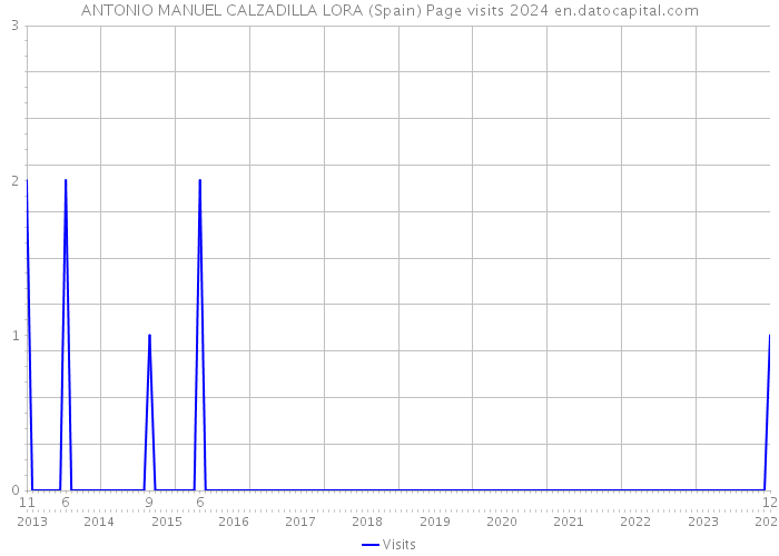 ANTONIO MANUEL CALZADILLA LORA (Spain) Page visits 2024 