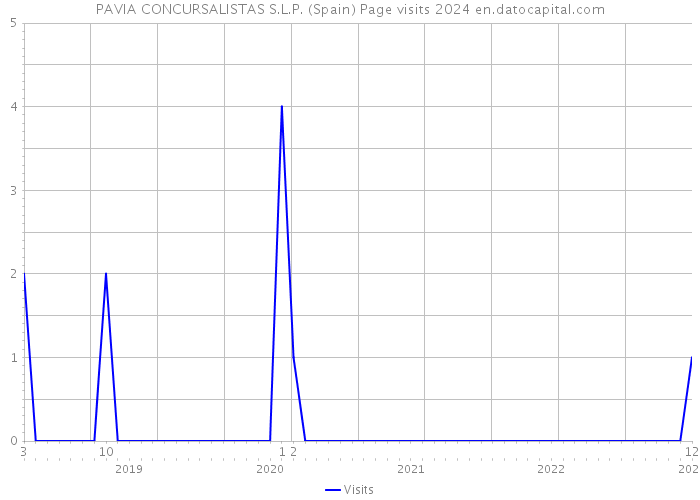 PAVIA CONCURSALISTAS S.L.P. (Spain) Page visits 2024 