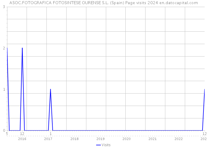 ASOC.FOTOGRAFICA FOTOSINTESE OURENSE S.L. (Spain) Page visits 2024 