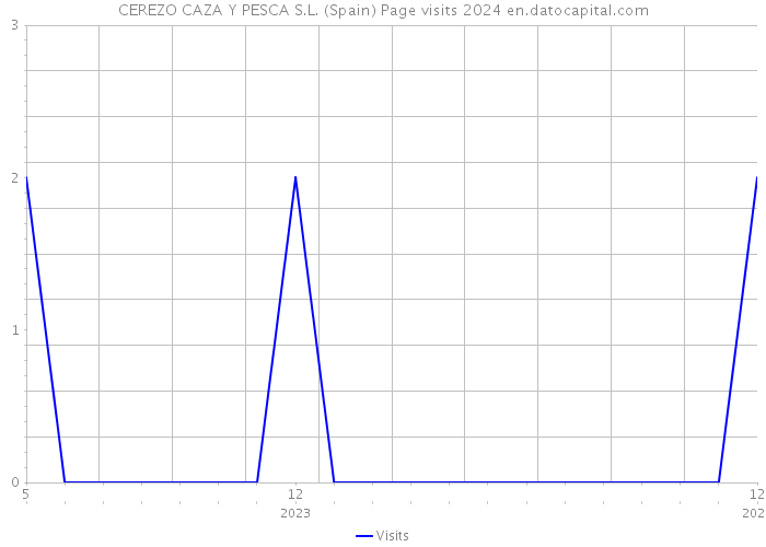 CEREZO CAZA Y PESCA S.L. (Spain) Page visits 2024 