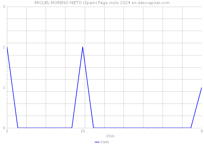 MIGUEL MORENO NIETO (Spain) Page visits 2024 