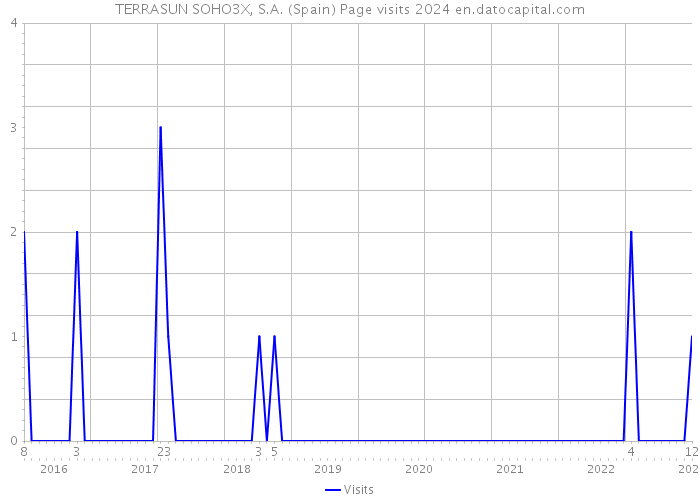 TERRASUN SOHO3X, S.A. (Spain) Page visits 2024 