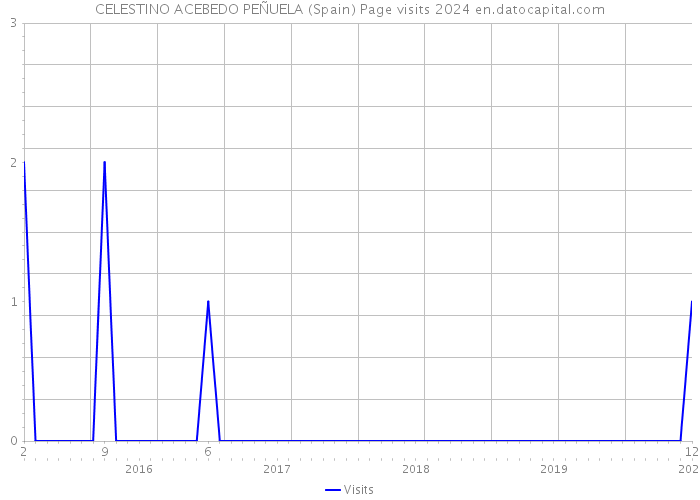 CELESTINO ACEBEDO PEÑUELA (Spain) Page visits 2024 