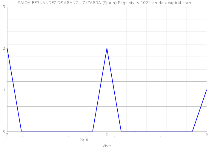 SAIOA FERNANDEZ DE ARANGUIZ IZARRA (Spain) Page visits 2024 
