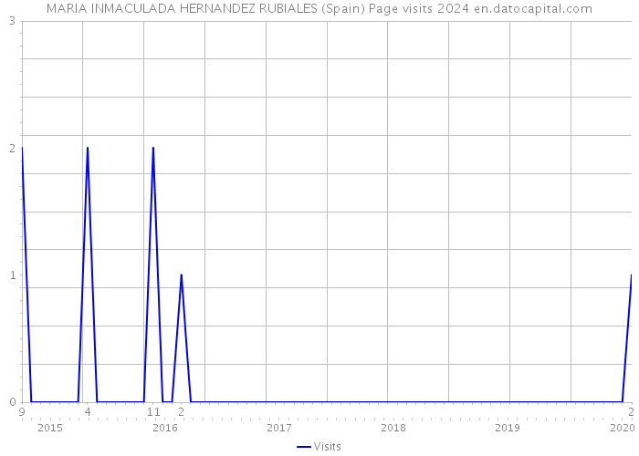 MARIA INMACULADA HERNANDEZ RUBIALES (Spain) Page visits 2024 