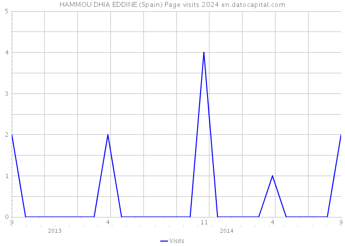 HAMMOU DHIA EDDINE (Spain) Page visits 2024 