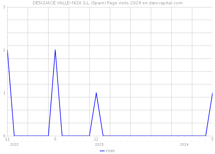 DESGUACE VALLE-NIZA S.L. (Spain) Page visits 2024 